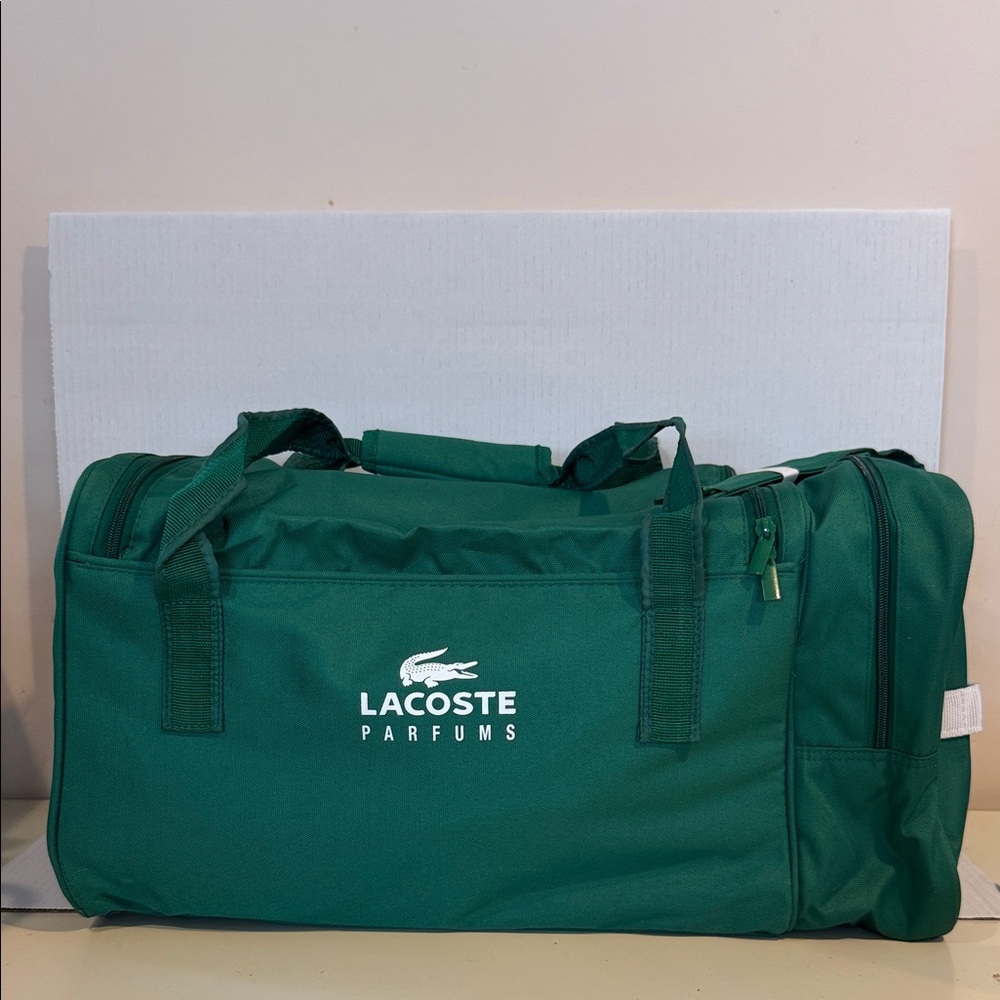 *NEW - Lacoste Parfums Green Duffel Bag Travel Bag